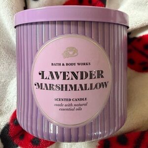 Bath & Body Works Lavender Marshmallow Three Wick Scented Candle